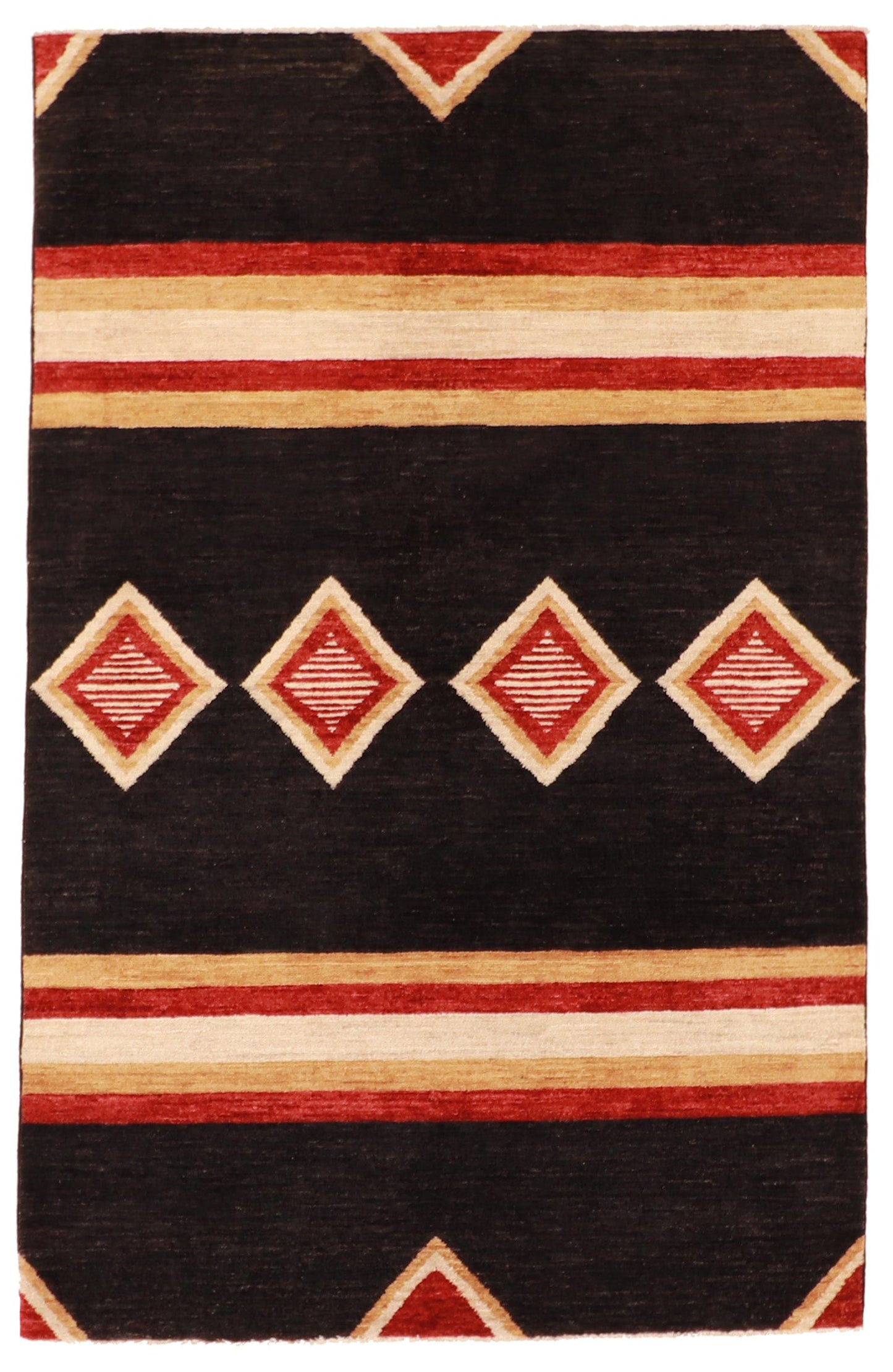 4x6 - Mountain Modern Fine All Over Rectangle - Hand Knotted Rug