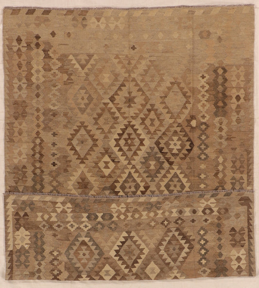 6x9 - Kilim Fine/Wool Geometric Rectangle - Hand Knotted Rug