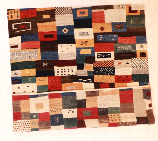 8x10 - Gabbeh Wool All Over Rectangle - Hand Knotted Rug