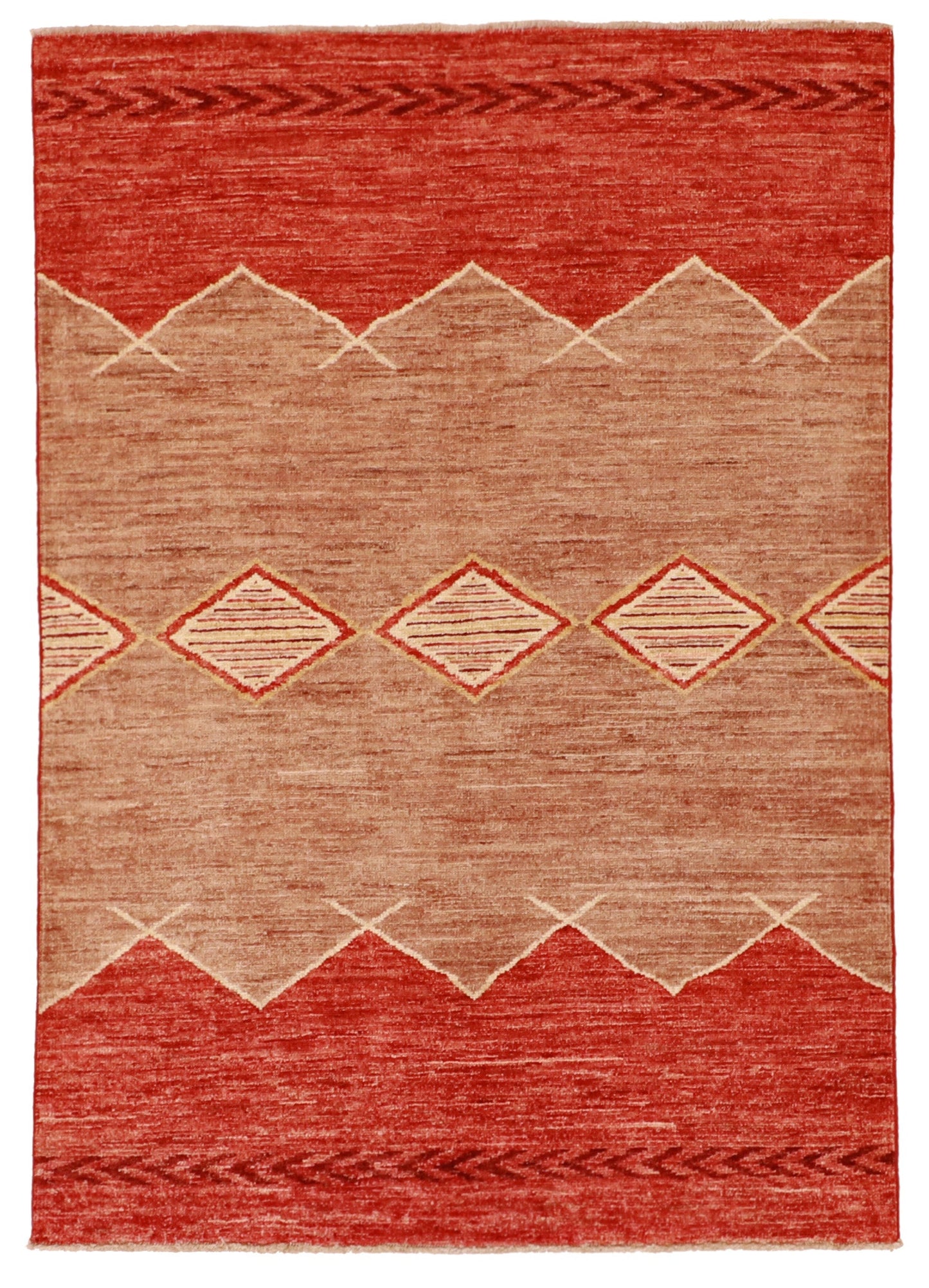 4x6 - Mountain Modern Fine All Over Rectangle - Hand Knotted Rug
