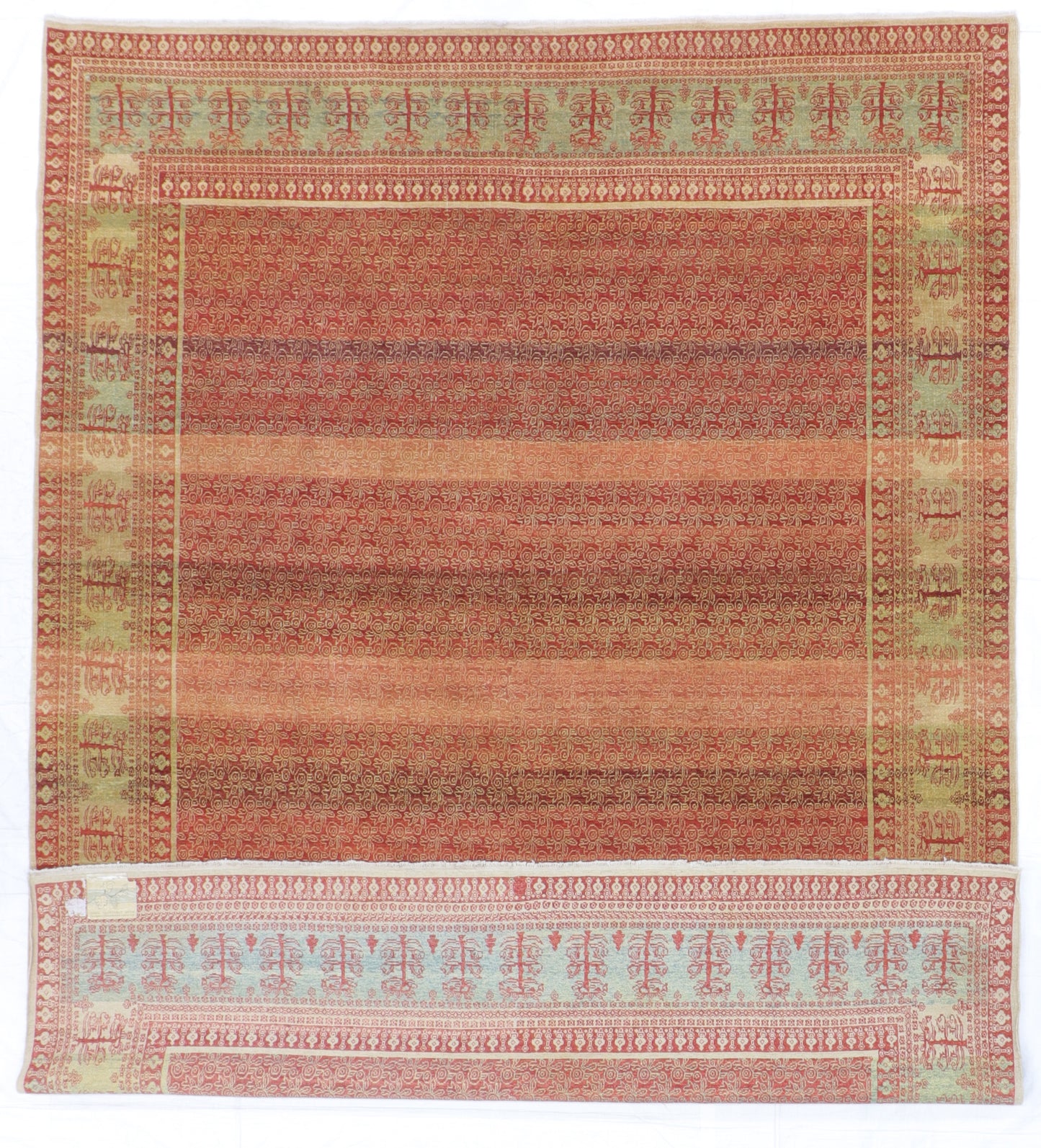 W 9 L 11.11 Bijar 100% Wool Hand-Woven All Over Design - 61728