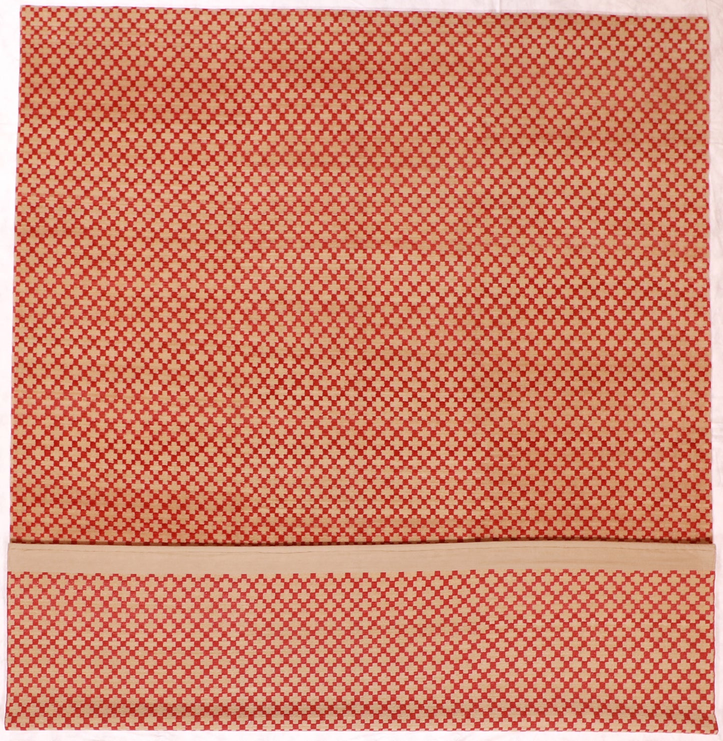 W 9.2 L 12.1 Modern 100% Wool Hand-Woven All Over Design - 61737