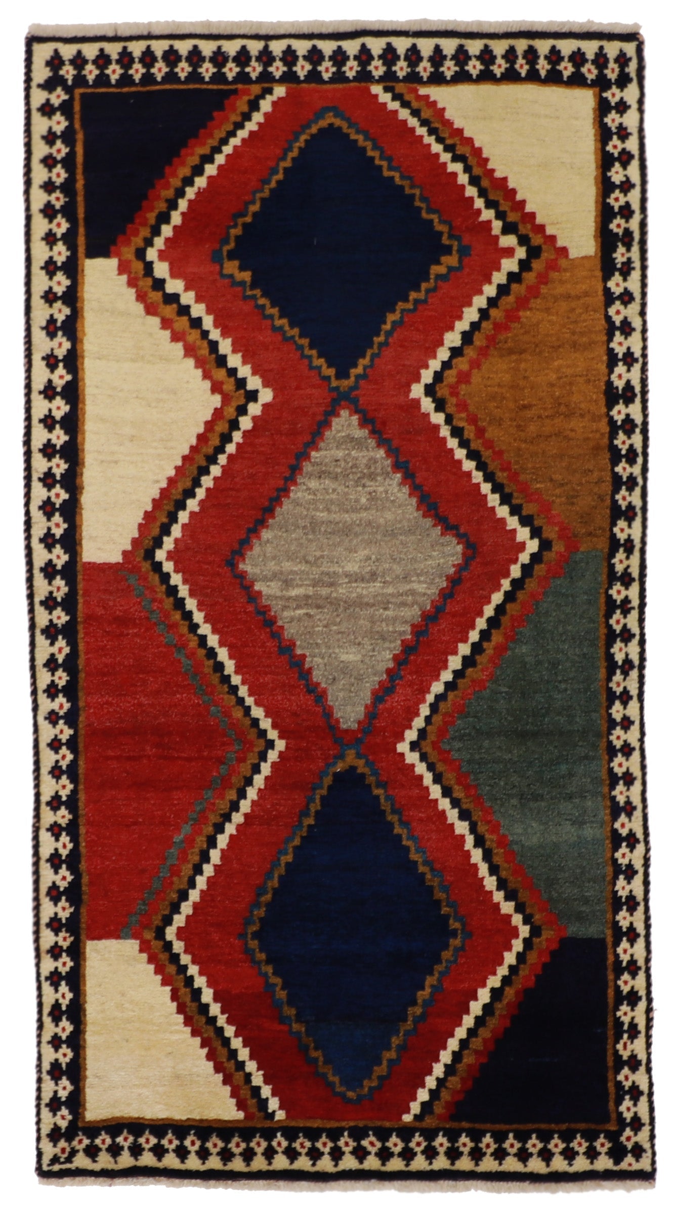 4x6 - Gabbeh Fine/Wool All Over Rectangle - Hand Knotted Rug