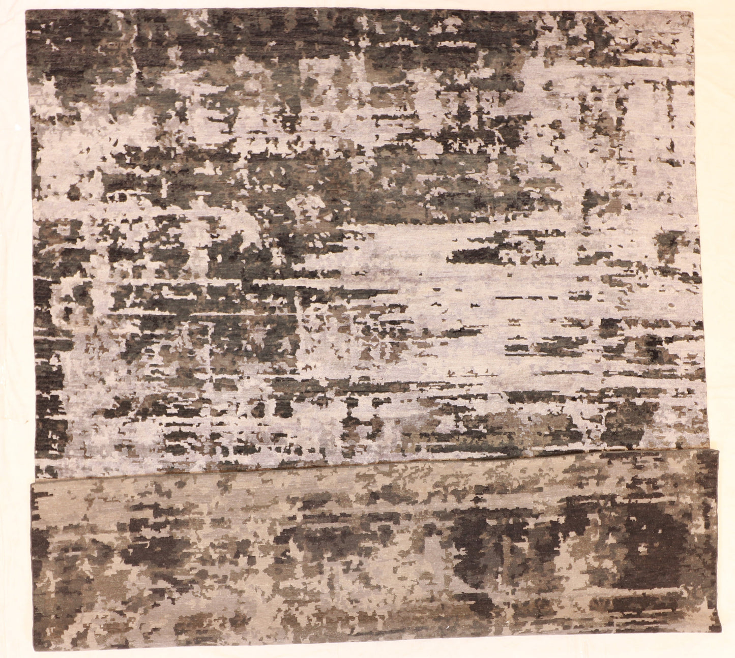8x10 - Modern Silk/Wool All Over Rectangle - Hand Knotted Rug
