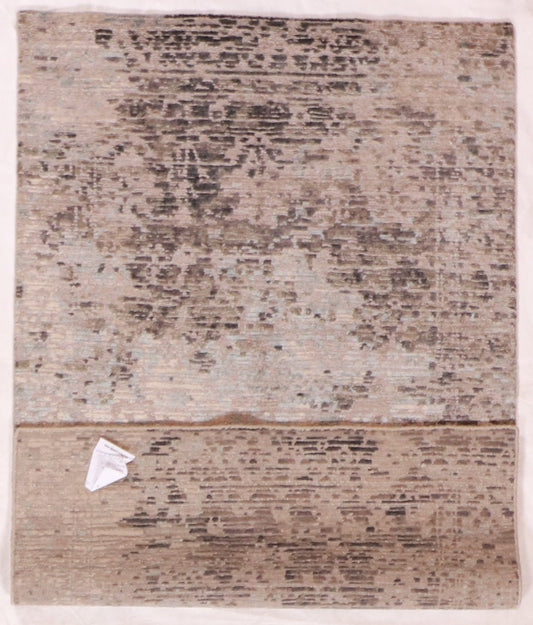 3x5 - Modern Fine/Silk/Wool All Over Rectangle - Hand Knotted Rug