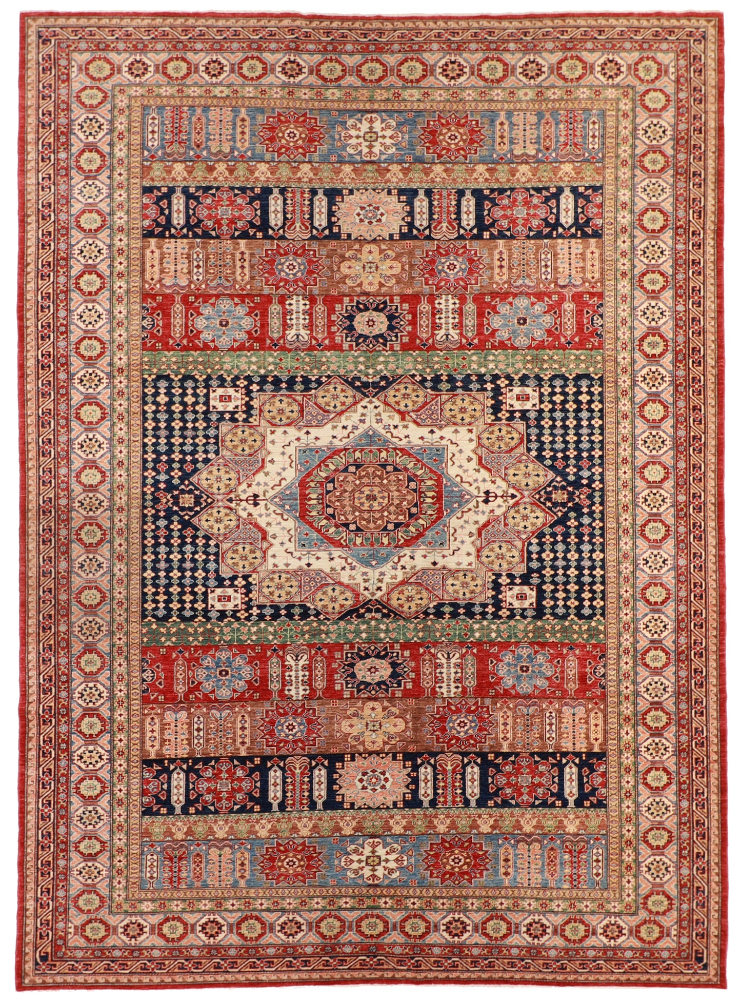 W 10 L 13.10 Seneh 100% Wool Hand-Woven All Over Design - 62226