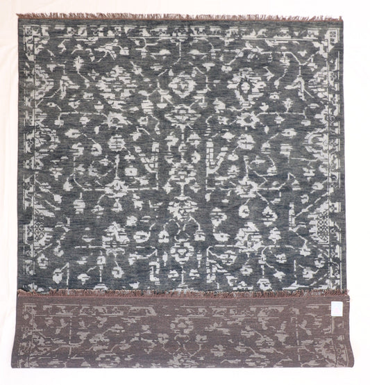 8x10 - Modern Fine/Wool/Silk All Over Rectangle - Hand Knotted Rug — 62250