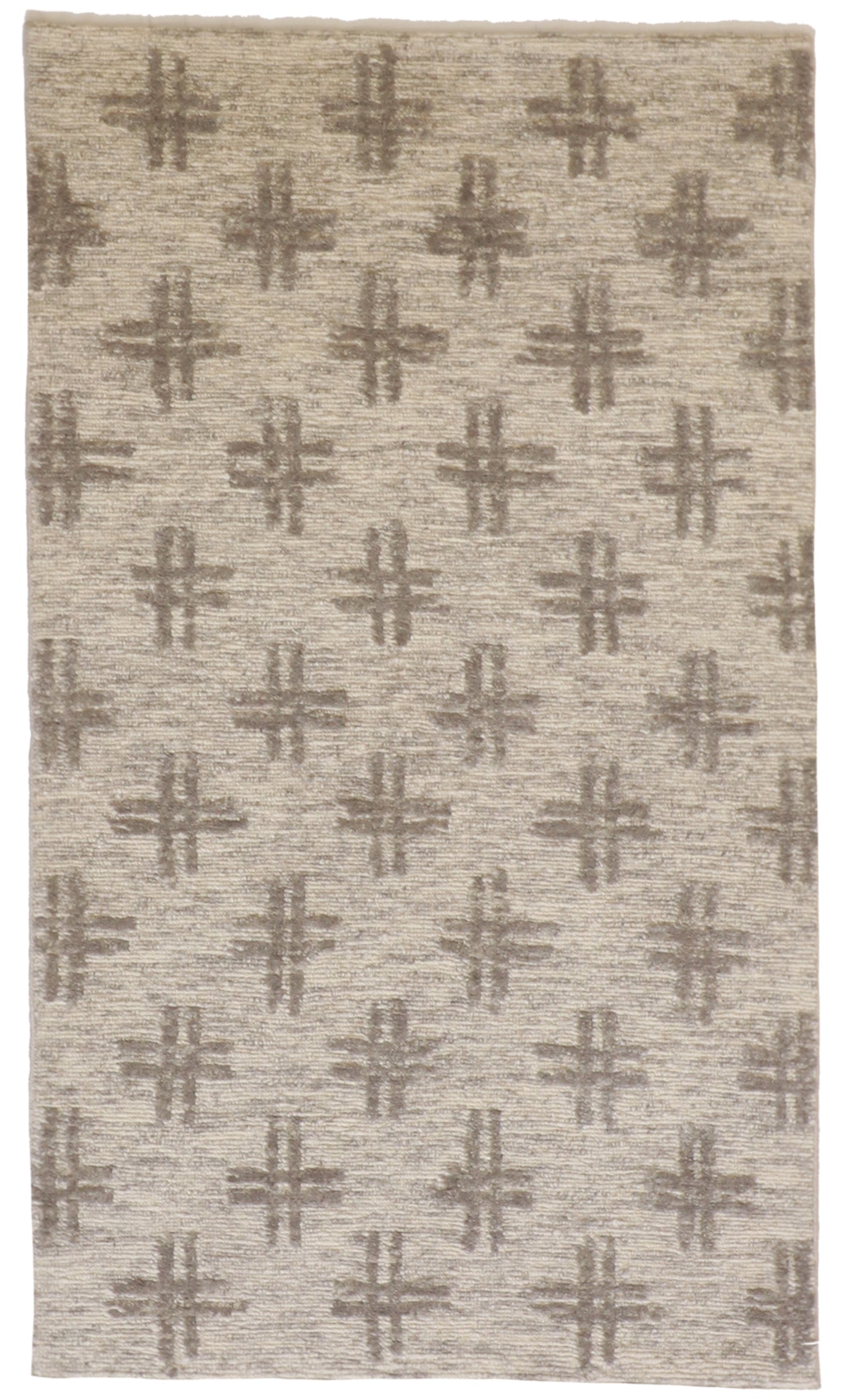 3x5 - Modern Fine All Over Rectangle - Hand Knotted Rug