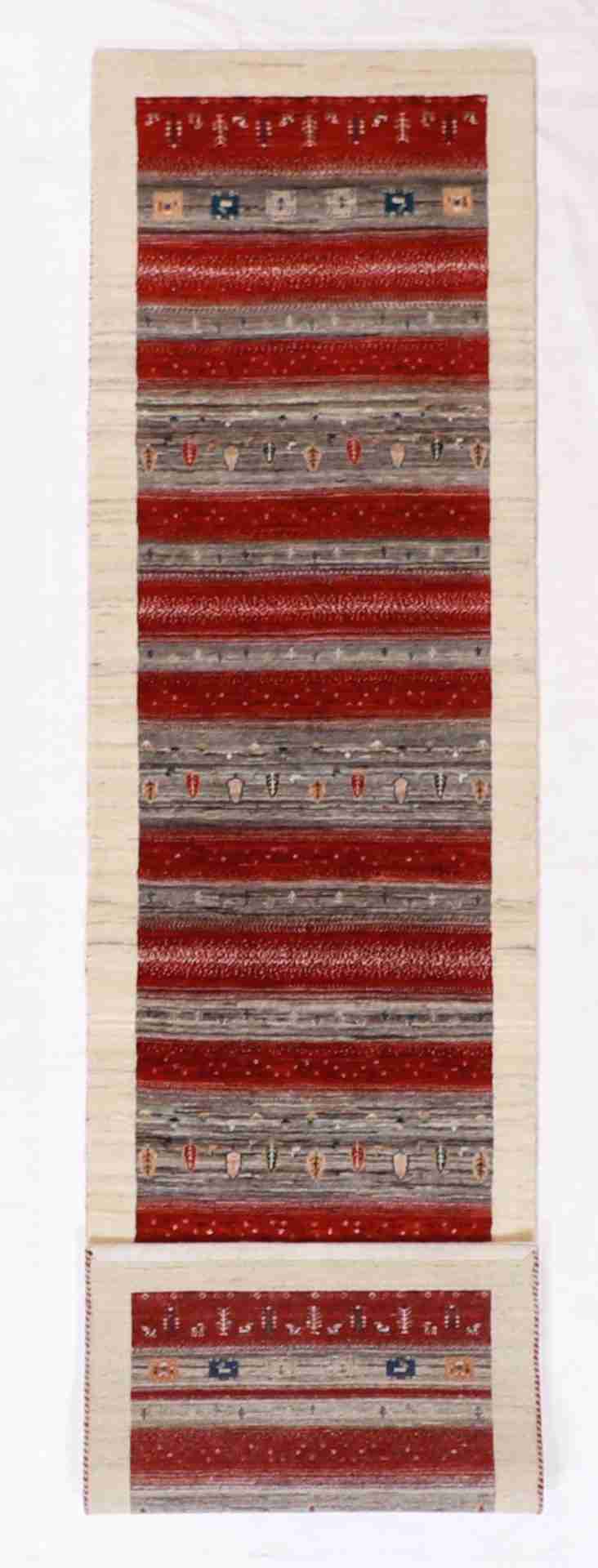 W 2.7 - L 10 - Qashqai Fine/Wool Modern Rectangle - Finest Hand-Knotted Quality Wool - 62352
