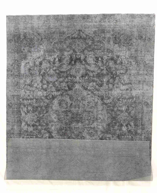 W 7.9 L 10.4 Vintage 100% Wool Handmade All Over Design - 62393