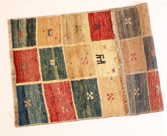 4x6- Gabbeh Fine/Wool All Over Rectangle - Hand Knotted Rug