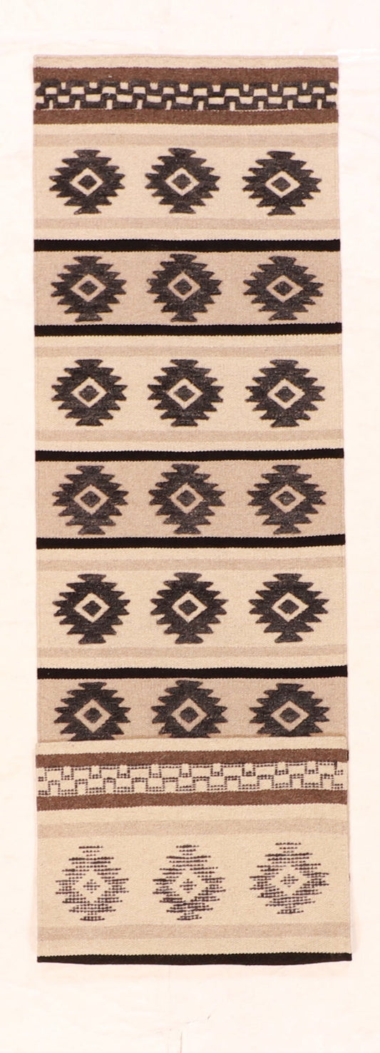 Runner - Kilim Modern Fine Wool All Over Rectangle - Hand Knotted Rug