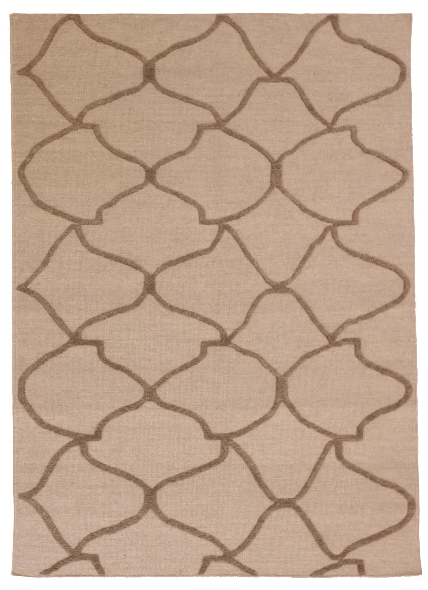 5x7 - Modern Fine/Wool All Over Rectangle - Hand Knotted Rug