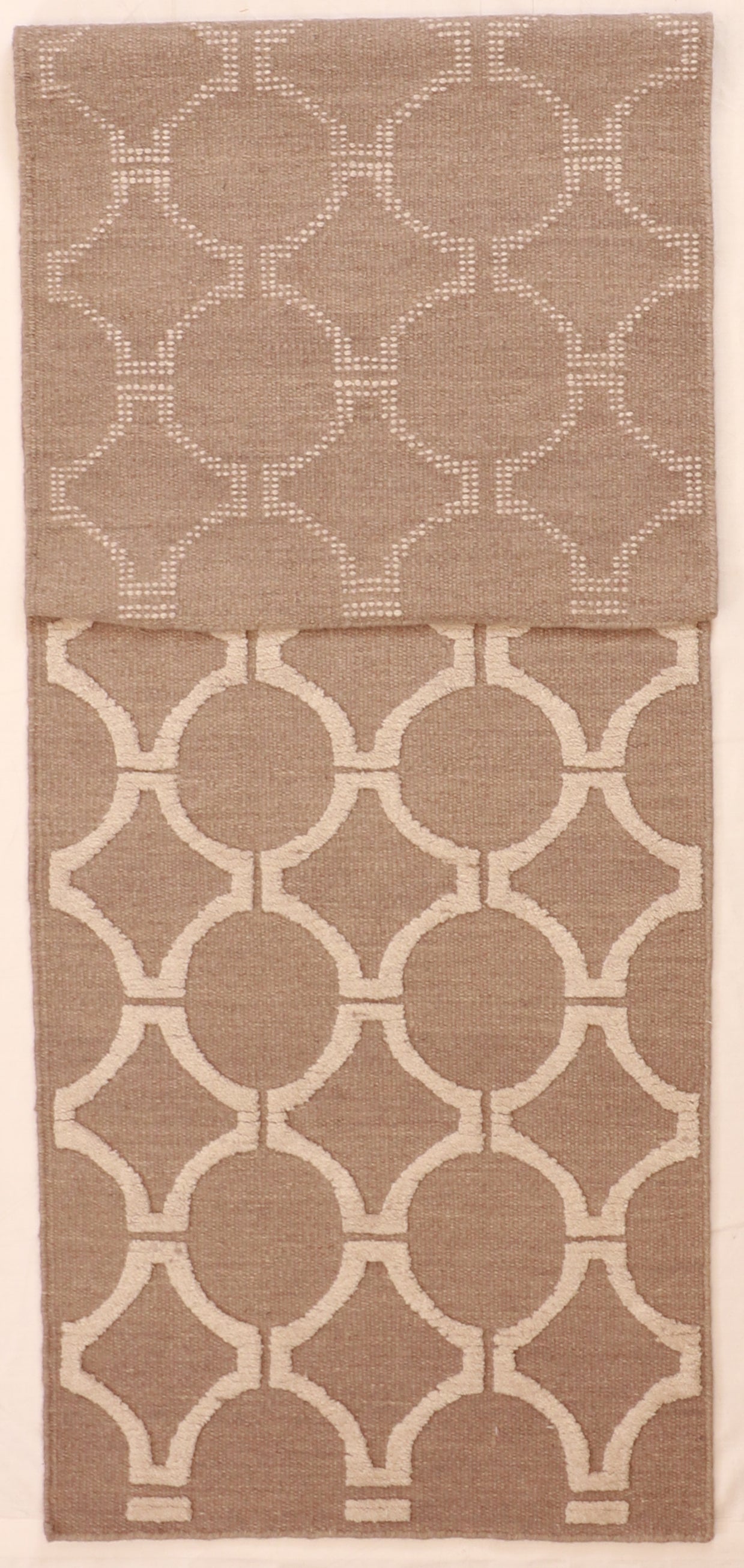 Runner - Modern Fine All Over Rectangle - Hand Knotted Rug