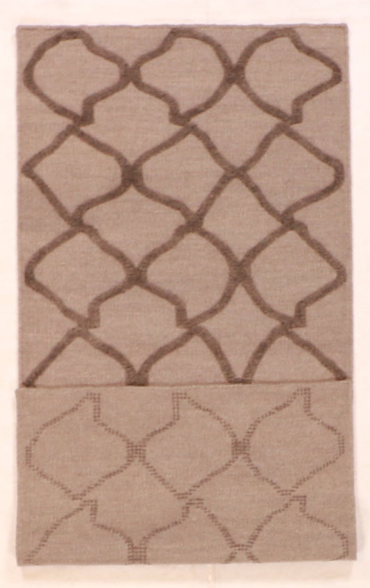 Runner - Modern Fine All Over Rectangle - Hand Knotted Rug — 62776