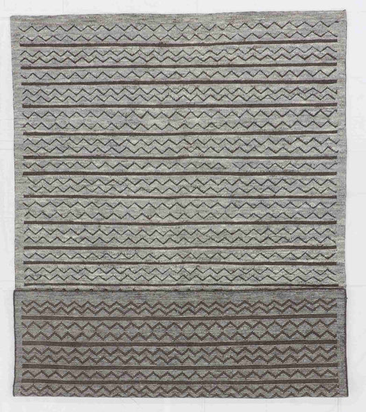 W 6 L 9 Moroccan 100% Wool Handmade All Over Design - 62839