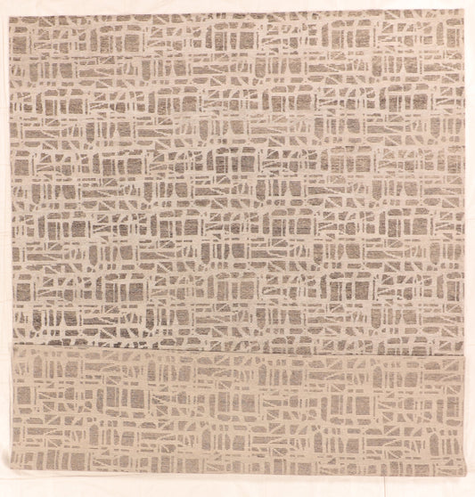 9x11.10 - Modern Fine/Silk/Wool All Over Rectangle - Hand Knotted Rug
