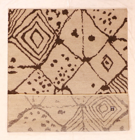 5x7 - Moroccan Fine/Wool All Over Rectangle - Hand Knotted Rug