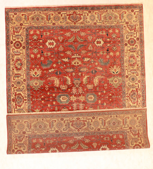 9x12 - Serapie Fine/Wool All Over Rectangle - Hand Knotted Rug