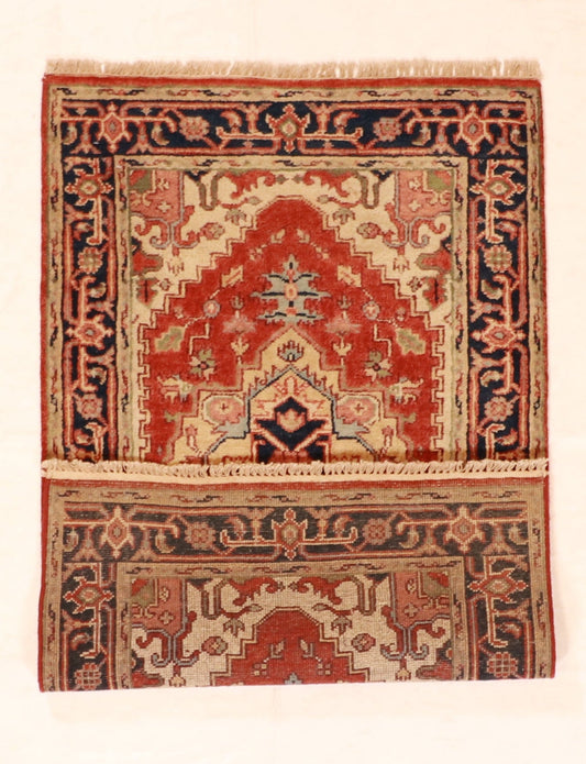3x5 - Serapie Wool Geometric Rectangle - Hand Knotted Rug