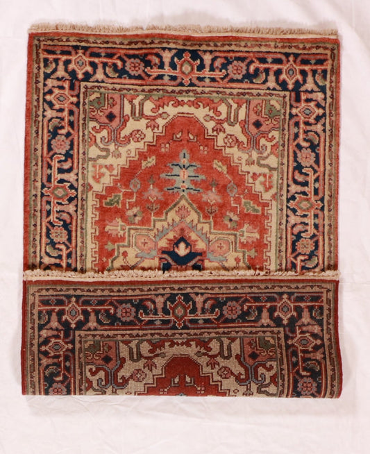 3x5 - Serapie Wool Geometric Rectangle - Hand Knotted Rug