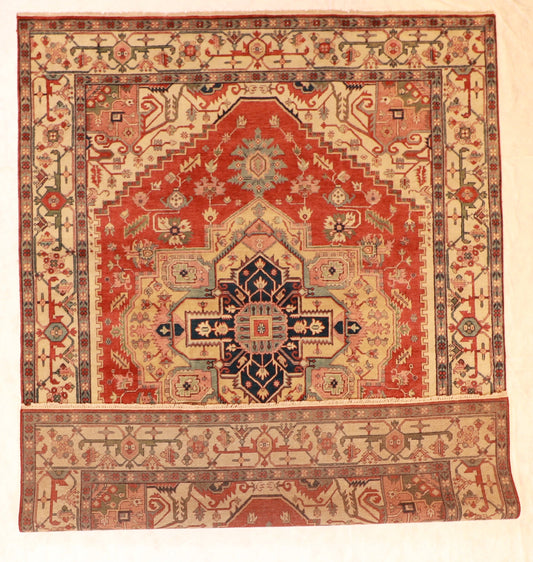 9x12 - Serapie Fine/Wool All Over Rectangle - Hand Knotted Rug