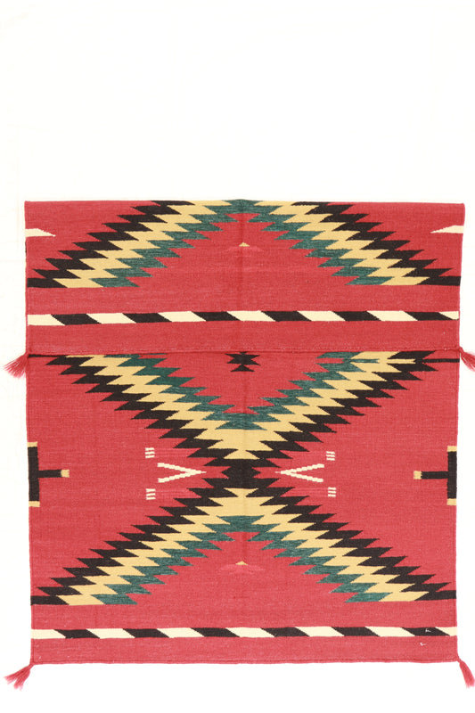 4x6 - Navajo Fine/Wool Geometric Rectangle - Hand Knotted Rug