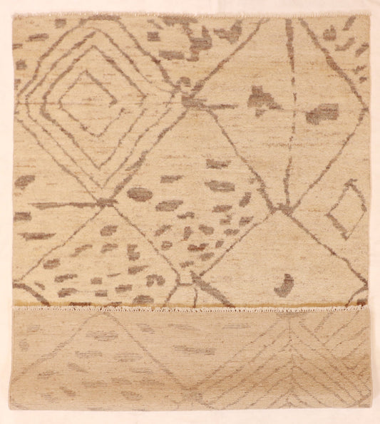 5x7 - Moroccan Fine/Wool All Over Rectangle - Hand Knotted Rug