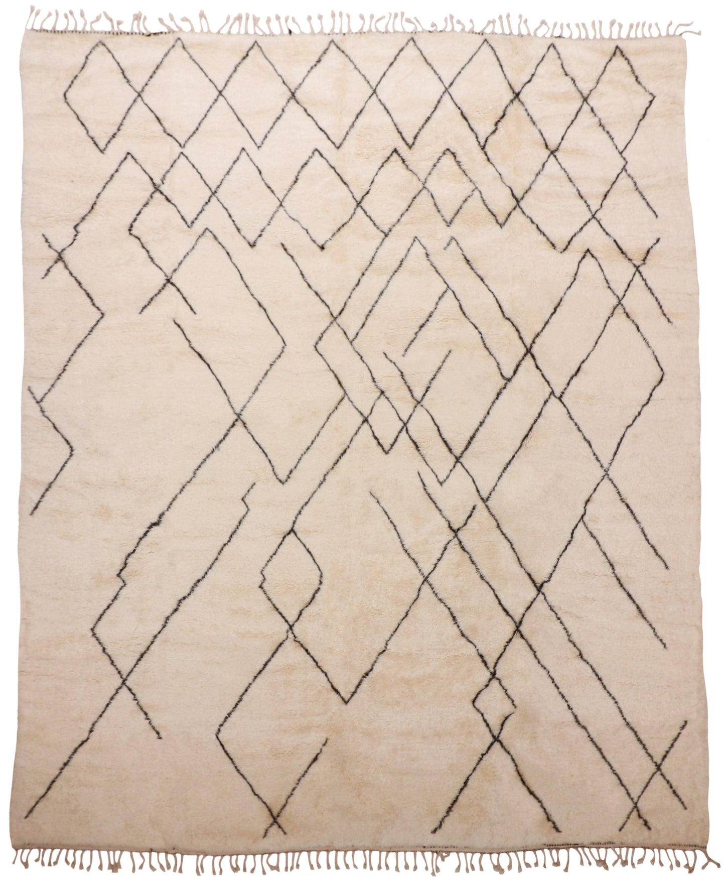 11x13 - Moroccan Fine/Wool All Over Rectangle - Hand Knotted Rug