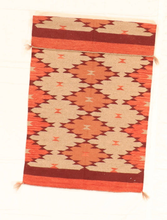3x5 - Navajo Fine Wool All Over Rectangle - Hand Knotted Rug