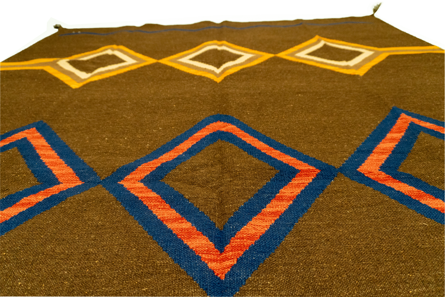 W 6.1 L 8.11 Kilim 100% Wool Hand-Woven Navajo Design - 63584