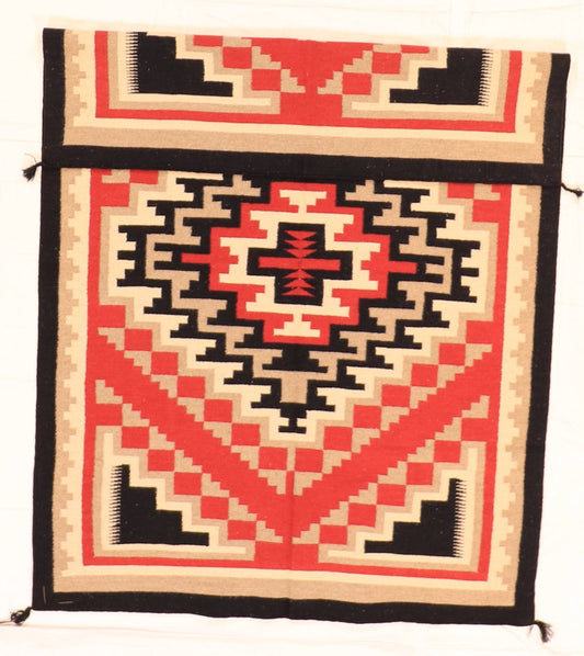 5x7 - Kilim Fine Wool Geometric Rectangle - Hand Knotted Rug