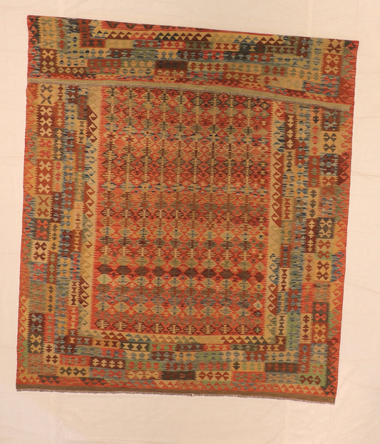 9x12 - Kilim Fine/Wool All Over Rectangle - Hand Knotted Rug