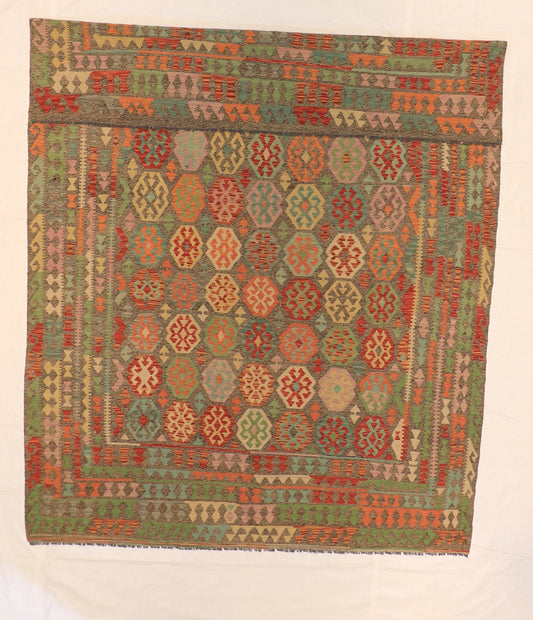 9x12 - Kilim Fine/Wool All Over Rectangle - Hand Knotted Rug