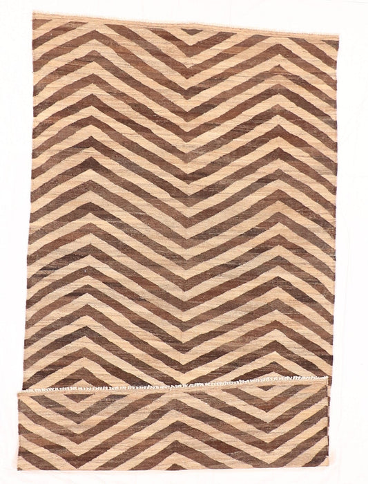 W 5.8 L 9.9 Kilim 100% Wool Hand-Woven Modern Design - 63667