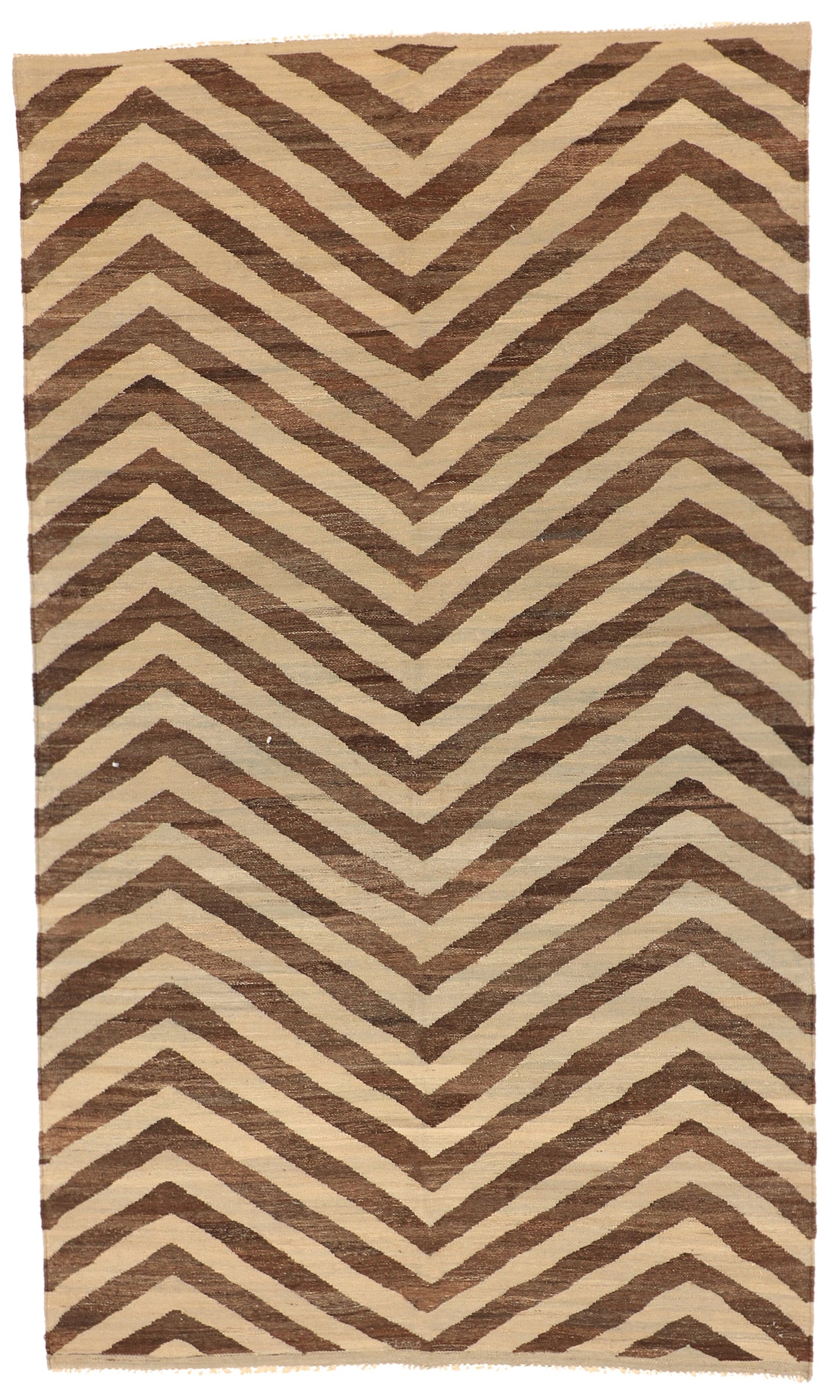 7x10 - Modern Fine Kilim Rectangle - Hand Knotted Rug
