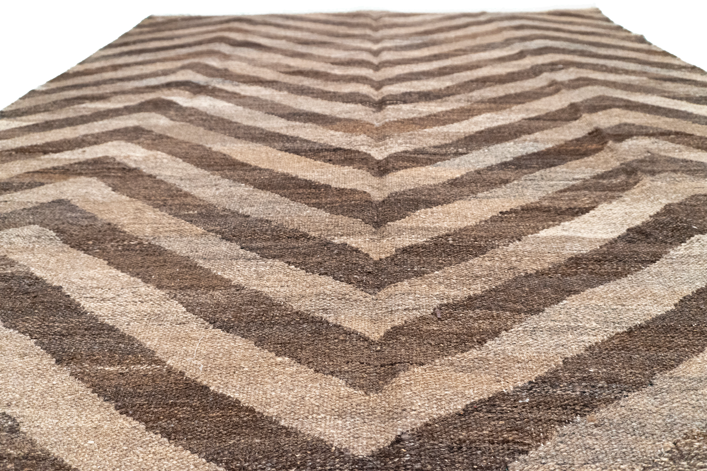 W 5.6 L 9.9 Kilim 100% Wool Hand-Woven Modern Design - 63683