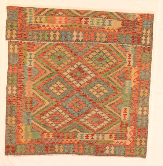 6x9 - Kilim Fine/Wool All Over Rectangle - Hand Knotted Rug