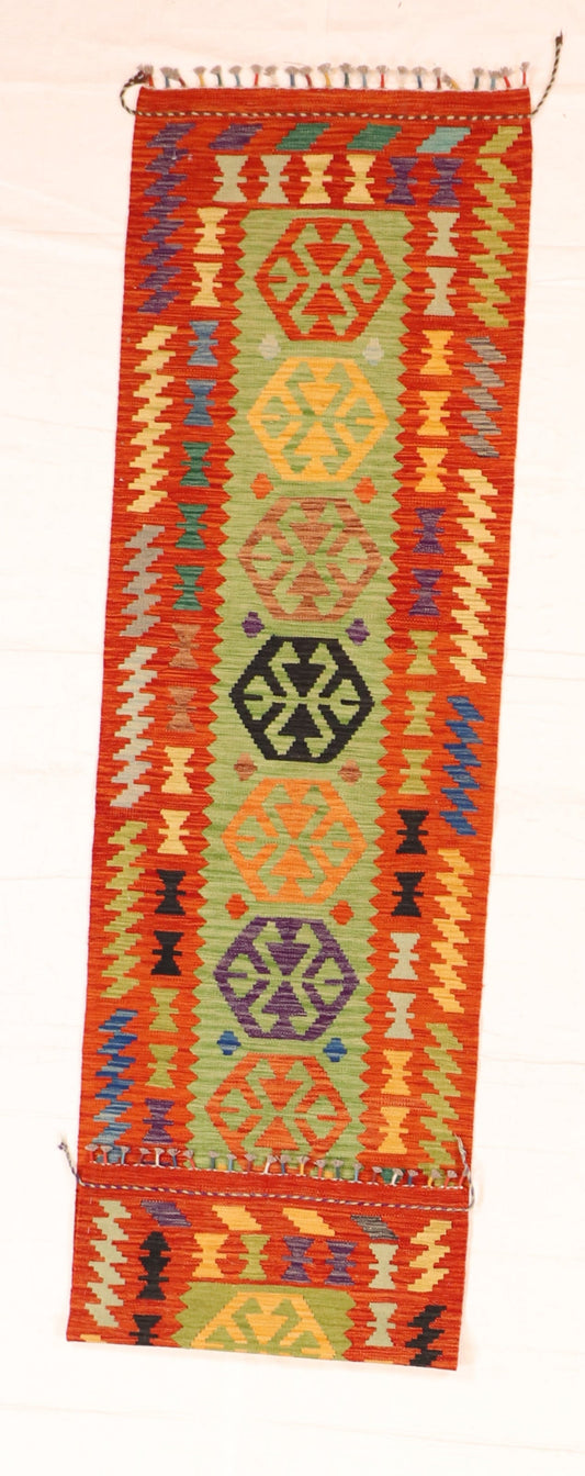 Runner - Kilim Fine/Wool All Over Rectangle - Hand Knotted Rug