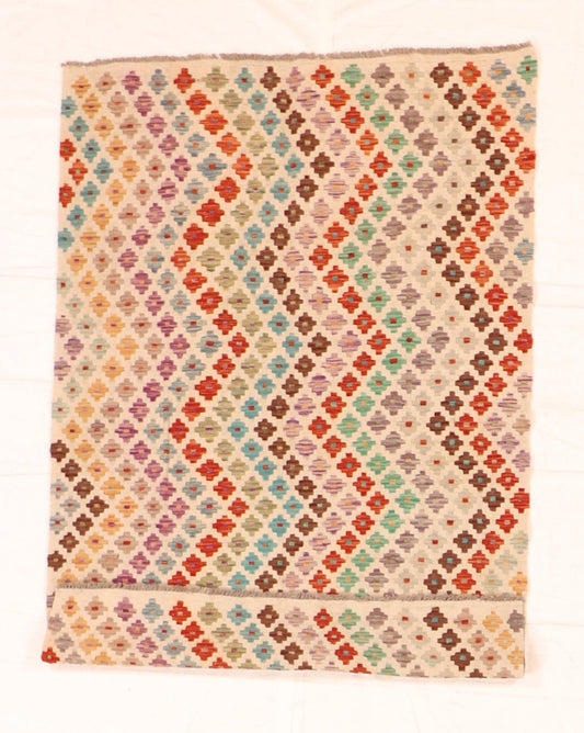 4x6 - Kilim Fine/Wool All Over Rectangle - Hand Knotted Rug