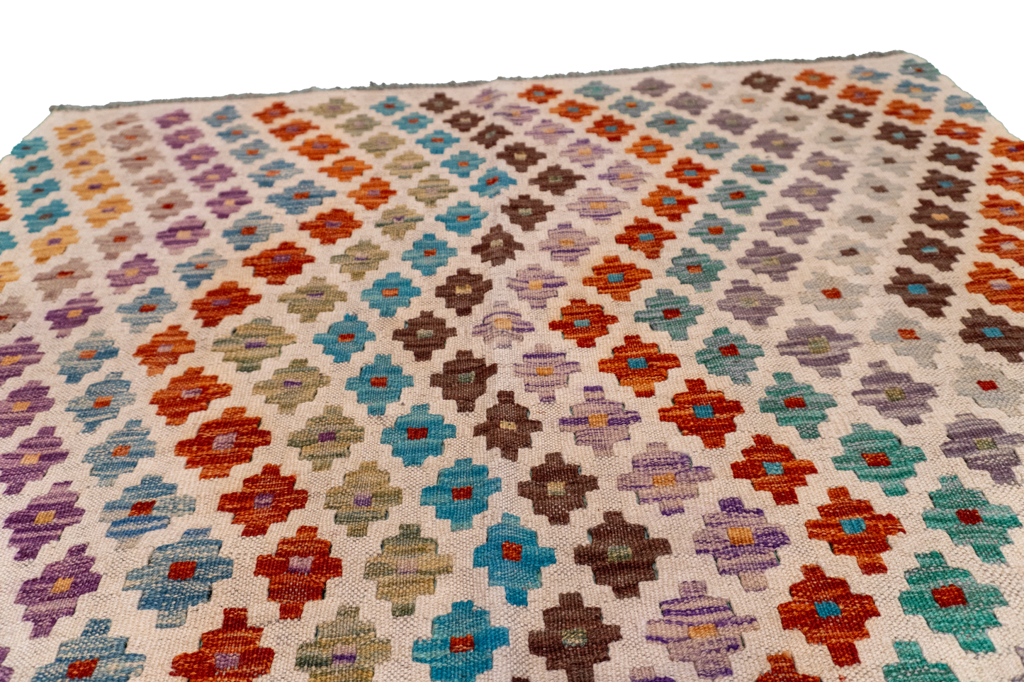 4x6 - Kilim Fine/Wool All Over Rectangle - Hand Knotted Rug