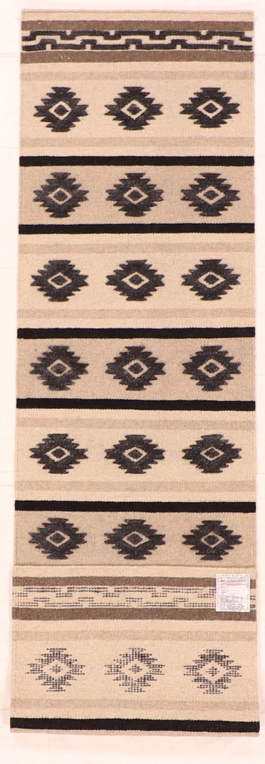 Runner - Kilim Fine/Wool All Over Rectangle - Hand Knotted Rug — 63857