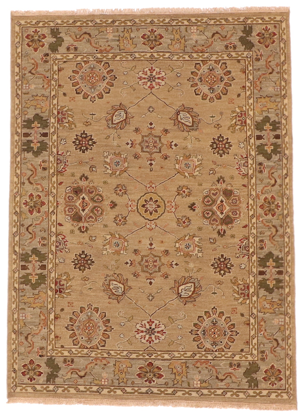 3x5 - Tabriz Fine/Wool All Over Rectangle - Hand Knotted Rug
