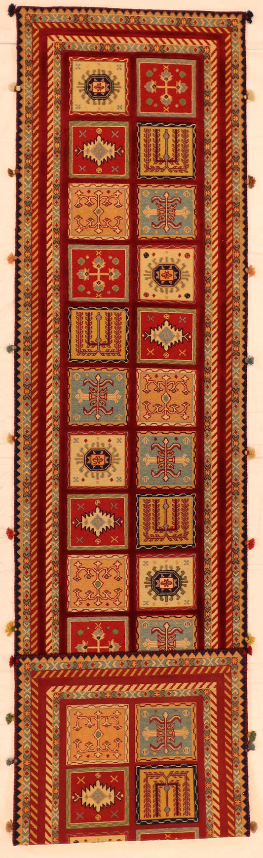 Runner - Bakhtiarie Fine All Over Rectangle - Hand Knotted Rug — 64103