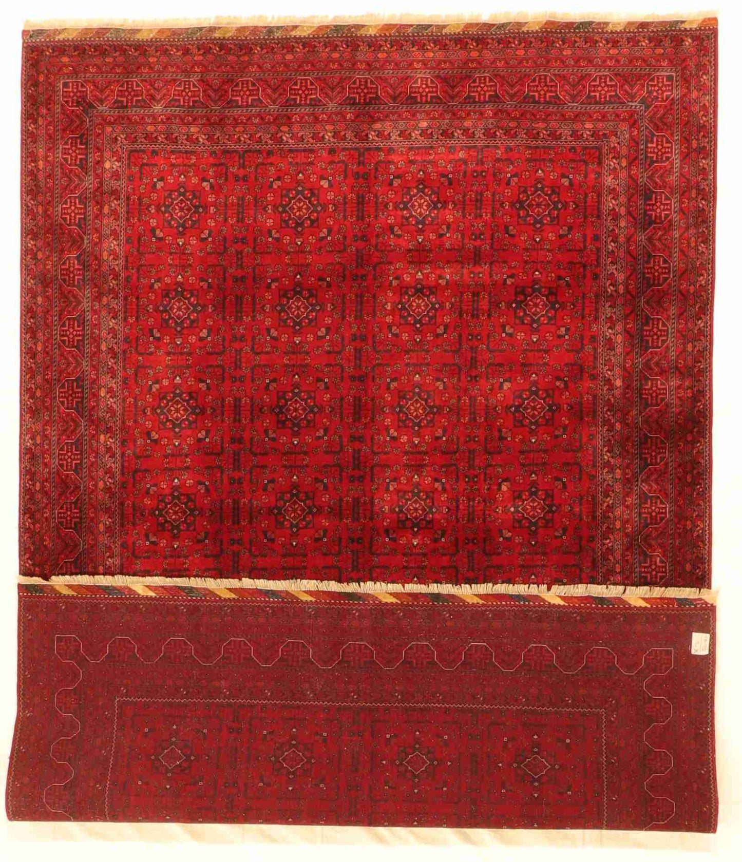 W 6.7 - L 9.10 - Khan Mohamadie Wool Traditional Rectangle - Finest Hand-Knotted Quality Wool - 64269