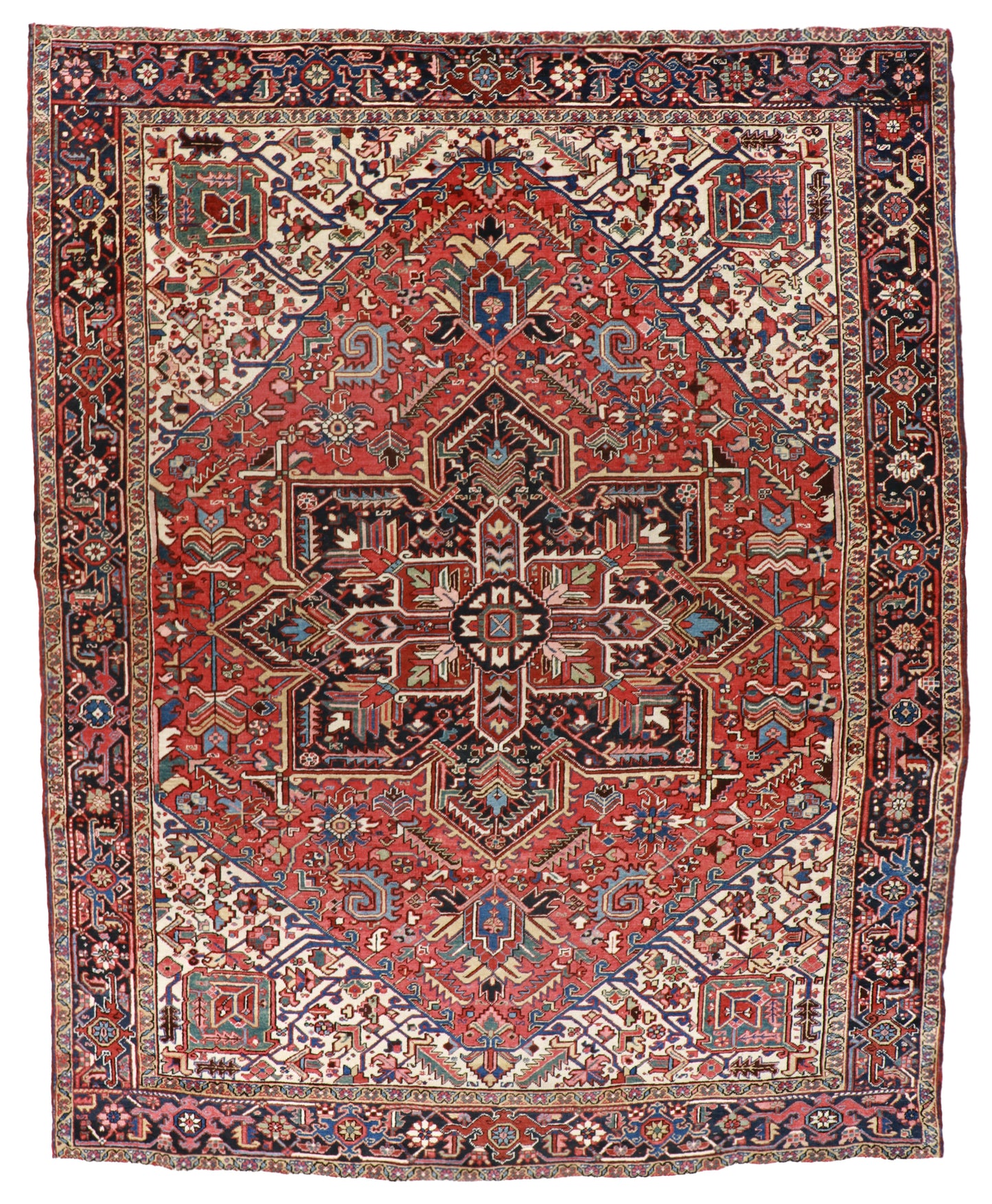 9 x 12 - Heriz Fine All Over Rectangle - Hand Knotted Rug
