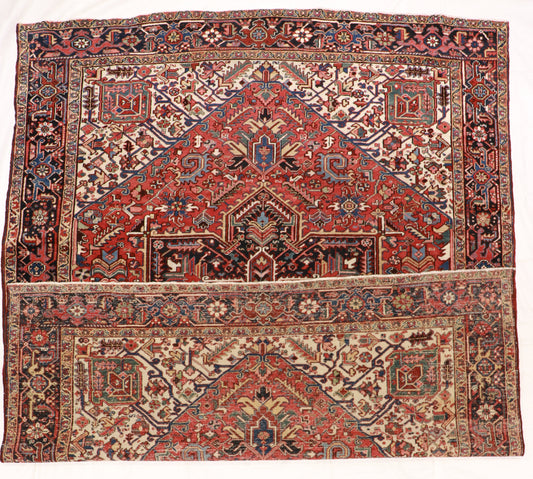 9 x 12 - Heriz Fine All Over Rectangle - Hand Knotted Rug — 64314