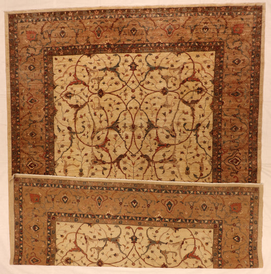 10x14 - Ziegler Mahal Fine/Wool All Over Rectangle - Hand Knotted Rug