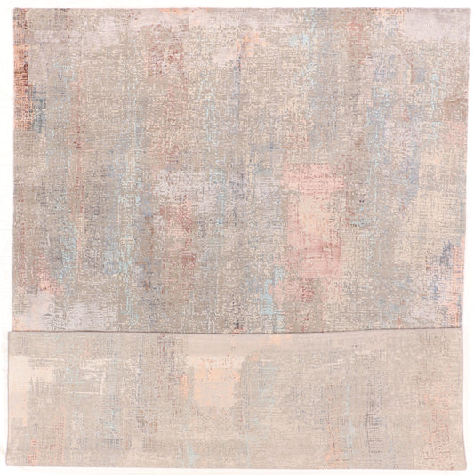 9x12 - Modern Wool/Silk All Over Rectangle - Hand Knotted Rug — 64332