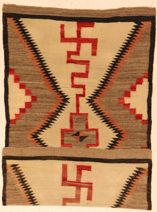 3x5 - Navajo Fine Wool Geometric Rectangle - Hand Knotted Rug
